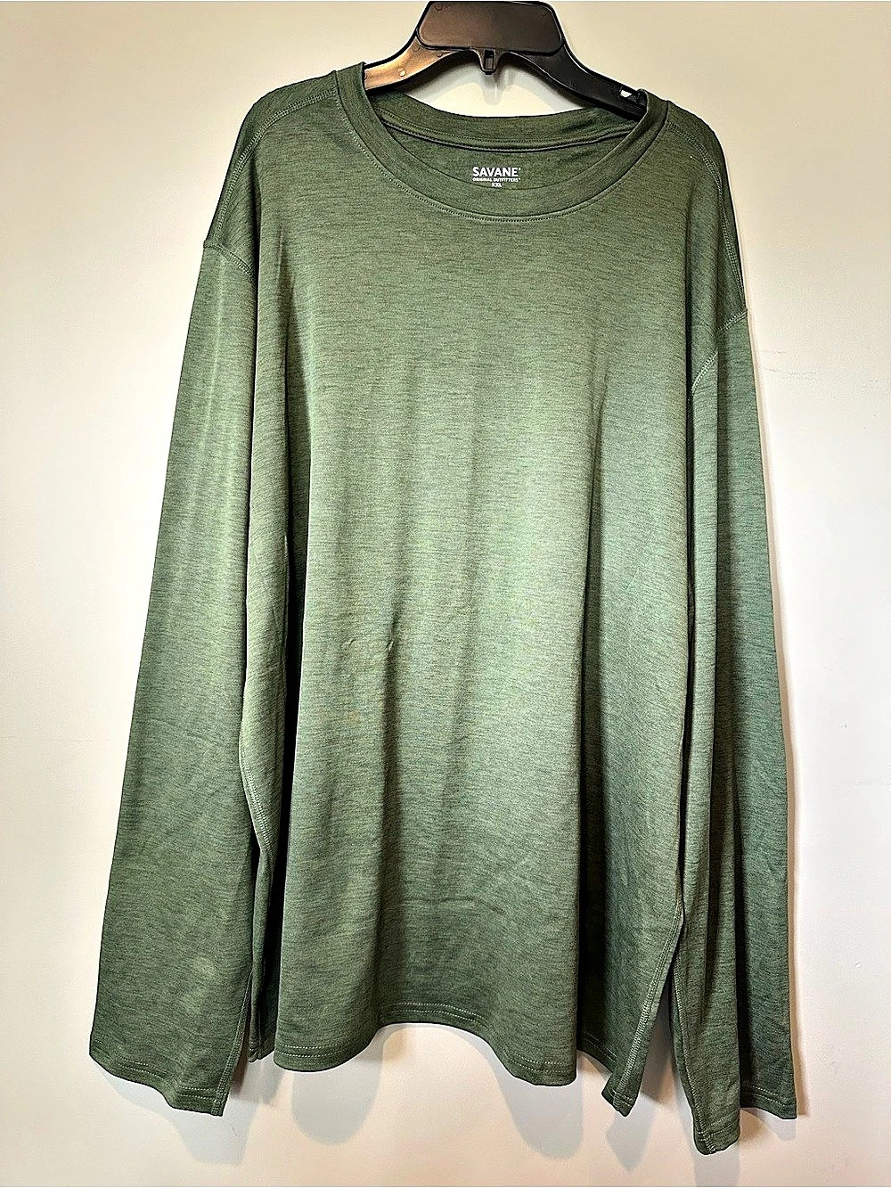 Savane Men's Long Sleeve Tee in Green Size XXL NOWT